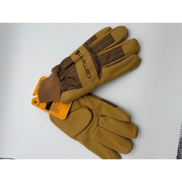 Carhartt Work Gloves Men's L Insulated Synthetic Suede Knit Cuff New 0089 - Picture 4 of 7